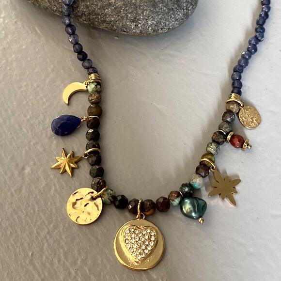 NEW Celestial Stone Charm Necklace - Picture 7 of 13